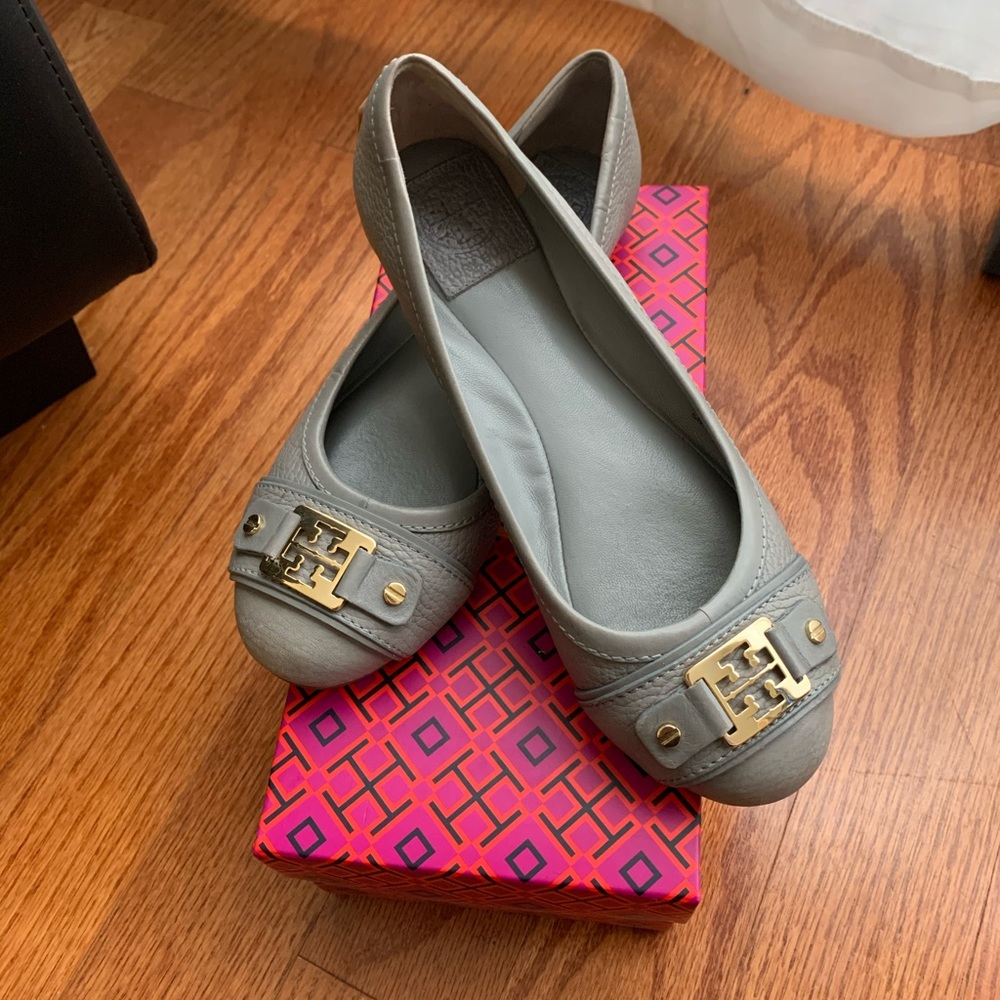 Tory Burch cline grey ballet flats